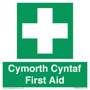 Cymorth Cyntaf First Aid in Welsh